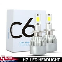 Sárga 3000K CANBUS biztonságos LED izzók tompított távolsági fény csere ellenállások C6