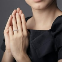 Női cirkon gyémánt személyre szabott hercegnő eljegyzési gyűrű