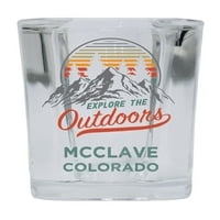 Mcclave Colorado fedezze fel a szabadban szuvenír tér alap Liquor Shot Glass 4-Pack