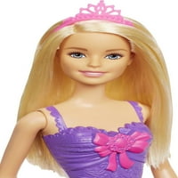 Barbie Dreamtopia királyi baba szőke hajjal, csillogó rózsaszín szoknya és fejpánt tartozék
