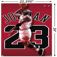 Michael Jordan-Jersey fali poszter Nyomócsapokkal, 22.375 34