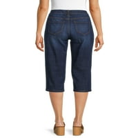 Idő és a Tru női farmer capri nadrág, 21 Inseam, Méret XS-XXL