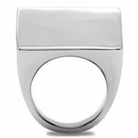Luxe Ékszer tervez női magas polírozott rozsdamentes acél akromatikus gyűrű méretű
