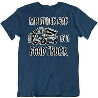 A másik autóm egy élelmiszer-teherautó vicces élelmiszer-szerető újdonság divattervezés pamut póló haditengerészet