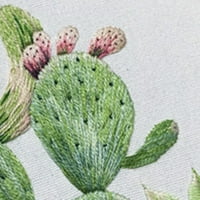 Kaktusz kézi hímzés DIY kezdőkészlet dekoratív függő festmény karikával