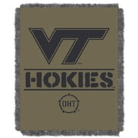 Virginia Tech Hokies Oht Rank Szövőszék Jacquard dobó takaró, 46 60