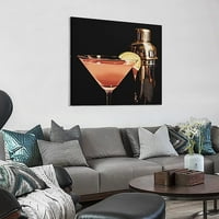 Poszterek koktél Wall Art csapos bár dekoráció narancssárga alkoholos ital Art vászon nyomatok nappali hálószoba irodai