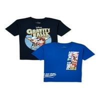 Gravity Falls fiúk grafikus pólók, 2-csomag, méret 4-18