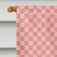 Carolines kincsek BB7855CHF katalán szamár Rózsaszín csekk zászló vászon ház mérete nagy, többszínű