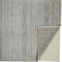 Caldecott klasszikus csíkos szőnyeg, acél ezüstszürke, 5ft-6in 8ft-6in terület szőnyeg