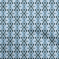 oneOone Pamut Poplin baba kék Szövet Geometriai szövet varrás nyomtatott kézműves szövet az udvaron széles