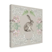 A „Hare & Antlers II” Vászon Vászon művészete, Naomi McCavitt vászonművészete