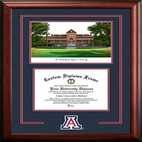 Arizonai Egyetem 8.5 11 Szellemi diplomás diploma keret campus képekkel Litográfia