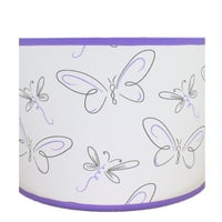 Pam Grace Creations lila pillangó lámpa árnyék