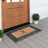 Otthoni gyűjtemények kültéri paisley padlószőnyeg és ajtó, fekete barna