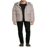 Svájci tech férfi és nagy férfi kapucnis puffer dzseki, akár 3xl méretű méret