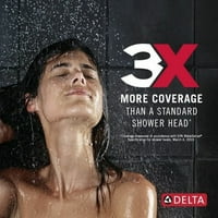 Delta Univerzális Zuhanyozó Alkatrészek H2okinetikus 5-Beállítás Kortárs Zuhanyfej Króm
