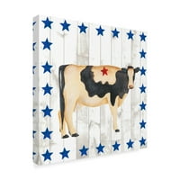 Védjegy képzőművészet 'Americana Animals III' vászon művészet Regina Moore