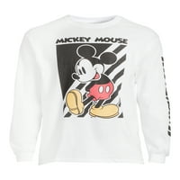 Disney Mickey Mouse férfi és nagy férfi grafikus hosszú ujjú grafikus póló, Disney pólók