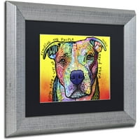 Védjegy Fine Art 'Dogs Have a Way' vászon művészet Dean Russo, fekete matt, ezüst keret