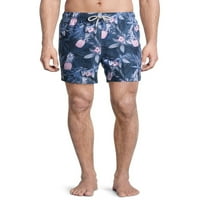 Végtelen nyári férfi és nagy férfiak 6 kötött festék úszó rövidnadrág, 2xl méretű