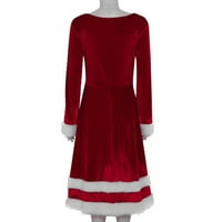 adviicd karácsonyi ruhák Női ruhák nyári bársony karácsonyi Mikulás ruhát ruha Puha Fancy asszony női tunikák ruhák
