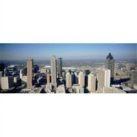 Panoráma képek PPI91650L magas szögletes kilátás, közül, épületek, alatt, egy, város Atlanta, Georgia, USA, Poszter,