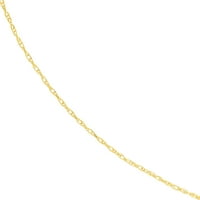10K sárga arany 20 csere kötéllánc nyaklánc w tavaszi gyűrű - nők