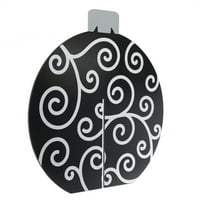 Ünnepi idő karácsonyi nyílás dísz fekete, karácsonyi kültéri dekoráció