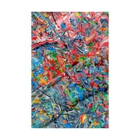 Védjegy Képzőművészet „Absztrakt fröccsönt Lovejoy 16” vászon művészete: Mark Lovejoy