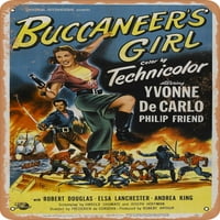 Fém jel-Buccaneer lány-Vintage rozsdás megjelenés