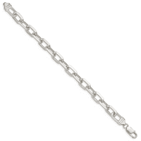Primal ezüst sterling ezüst, divatos gyémánt-vágott link kábellánc karkötő