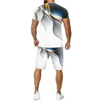 sanbonepd sport szabadtéri férfi két 3D szabadidős futó öltöny fitness nagy nyári méretű férfi öltönyök és készletek