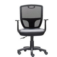 Technik Mobili Háló hátsó feladat szék PU bőr üléssel és karokkal, fekete
