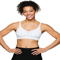 Aktív nők zökkenőmentes, állítható heveder edzés sport melltartó fehér XL