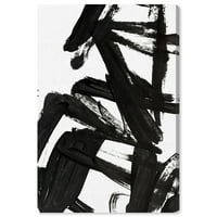 Wynwood Studio Mindful Always Absztrakt Falfestmény Vászon Nyomtatás - Fekete, Fehér, 24 36