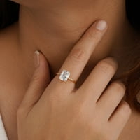 2. ct sugárzó Pasziánsz gyűrű pasziánsz eljegyzési gyűrű 14K tömör arany pasziánsz eljegyzési gyűrű ajándék a nők vőlegénye