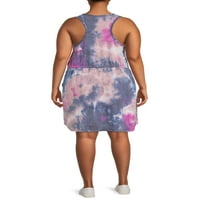 Terra & Sky Women's Plus méretű francia Terry Tank ruha