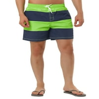 Egyedi olcsó férfi nyári strand csíkos színű blokk hálószalag rövidnadrág