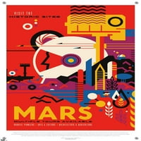 - Mars utazási poszter fali poszter Nyomócsapokkal, 14.725 22.375