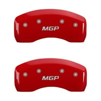 Féknyereg burkolatok vésett első & hátsó MGP piros kivitelben ezüst ch illik válassza ki: CADILLAC CTS-V HI FEATURE