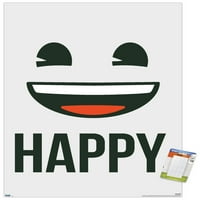 Emoji - Happy Wall poszter, 14.725 22.375