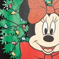 Minnie Mouse Juniors karácsonyi zátony hosszú ujjú gyapjú nyaraló pulóver lámpákkal