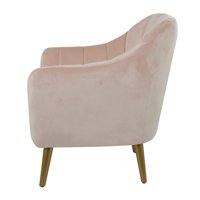 Decmode 30 32 rózsaszín poliészter ékezetes szék, 1 darab