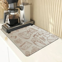Sarkoyar kávéfőző szőnyeg abszorbens edényszárító szőnyeg tartós, többcélú Csúszásmentes asztali szőnyeg otthoni Konyhapulthoz