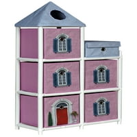 Gyerekek Fantasy House tároló egység, rózsaszín és kék
