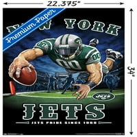 New York Jets-End Zone Fali Poszter, 22.375 34