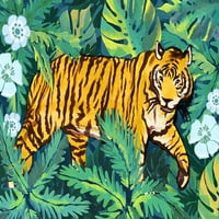 Mainstays dzsungel tigris időálló papír művészeti nyomtatás