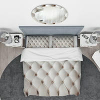 Designart 'gyémánt alakú bőr kanapé' modern és kortárs paplanhuzatkészlet