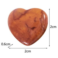 Shpwfbe Asztali kiegészítők drágakövek x X természetes szerelem dísz ajándék nem porózus őszibarack szív szem kő szív